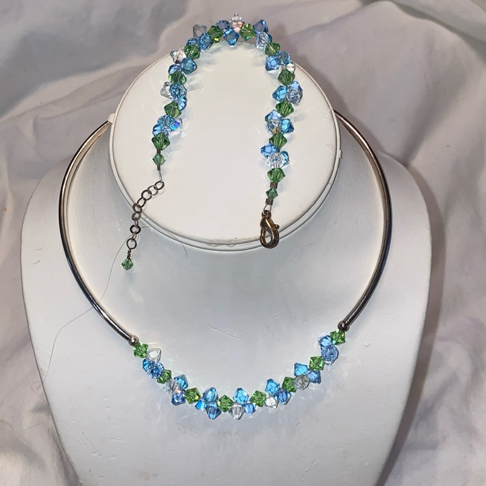 Swarovski Crystal Chocker and Bracelet
